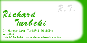 richard turbeki business card